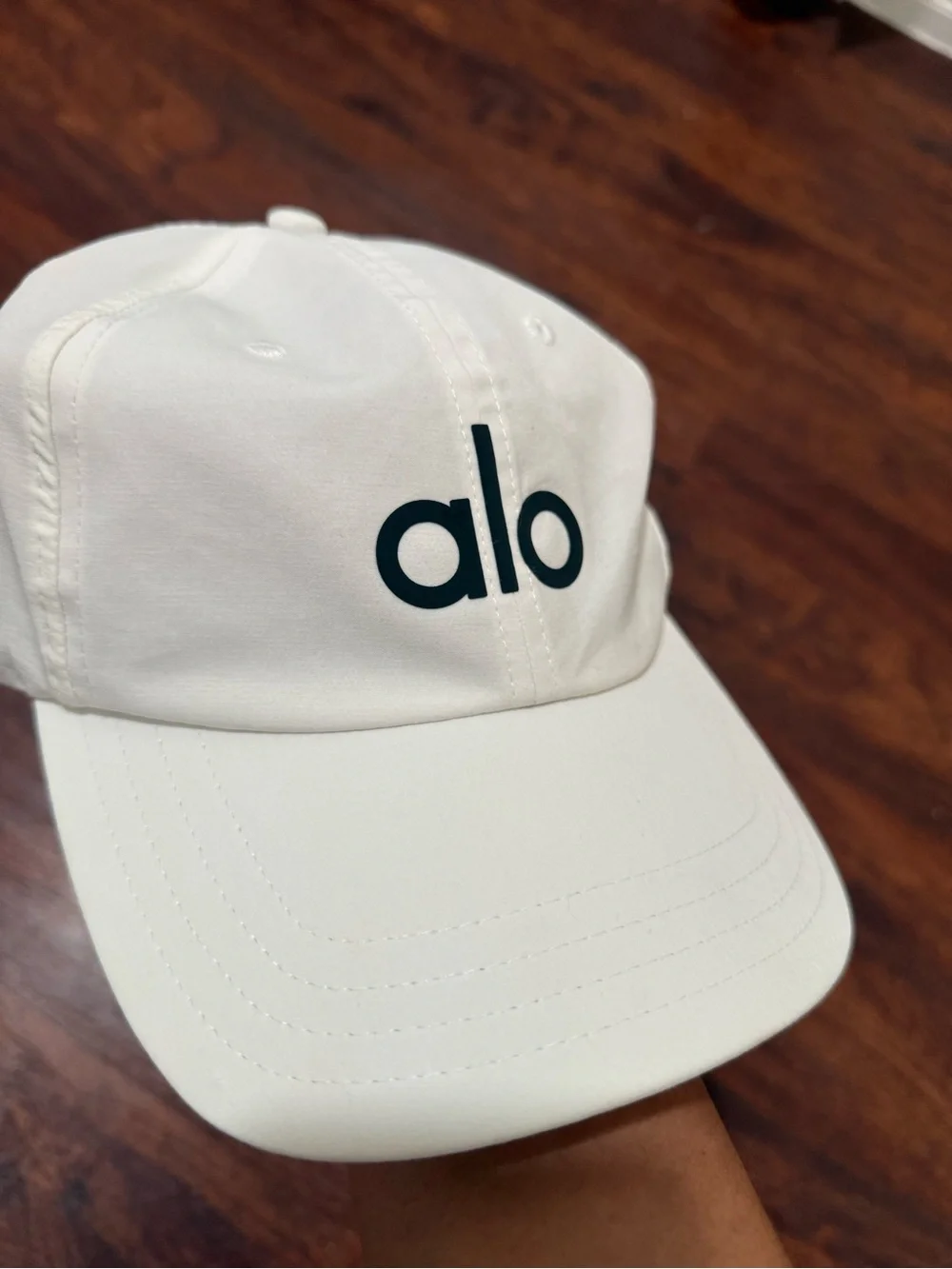 ALO Yoga White Logo Baseball Cap